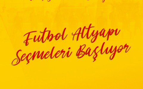 Futbol Altyapı Seçmeleri Başlıyor