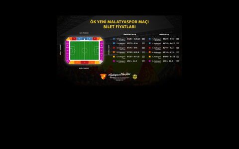 ÖK Yeni Malatyaspor Maçının Biletleri Satışa Çıkıyor