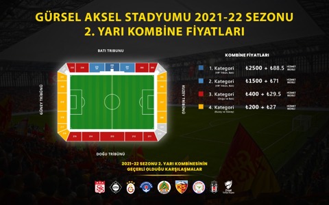 2021-2022 Sezonu 2. Yarı Kombine Satışları Başlıyor