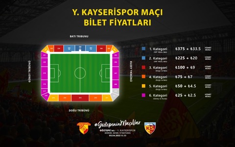 Yukatel Kayserispor Maçının Biletleri Satışa Açıldı